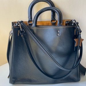 Coach 1941 Rogue Pebbled 20315 Black Leather Bag